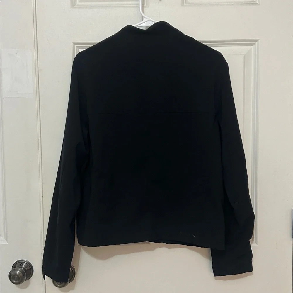 Nike windbreaker jacket men’s size medium black mesh lining zipped pockets run